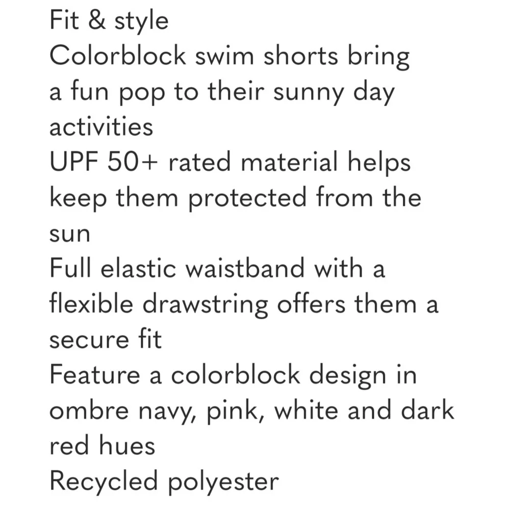 Art Class Boy's Ombre Swim Trunks